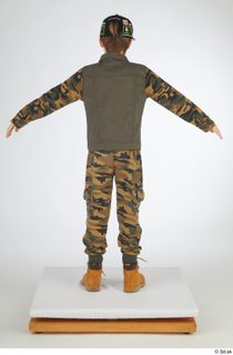 Novel beige workers shoes camo jacket camo trousers caps  hats casual dressed standing whole body 0013.jpg